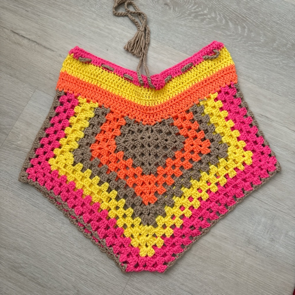 Crochet knit shorts beach coverup booty short